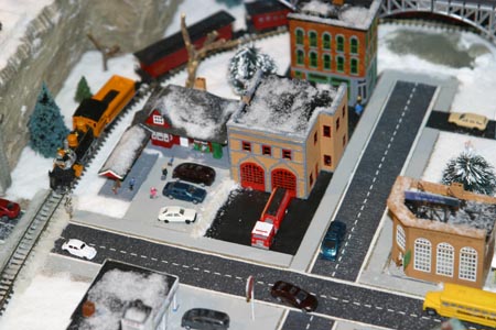 train and fire stations